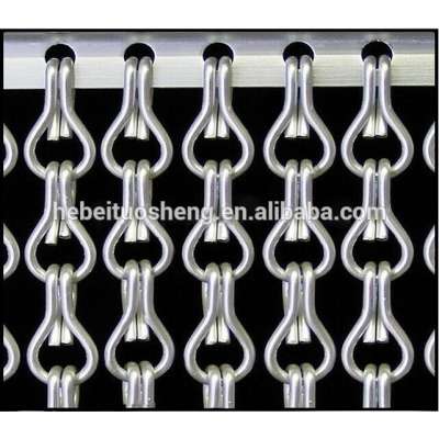 Durable Aluminum Alloy double hook link chain curtain